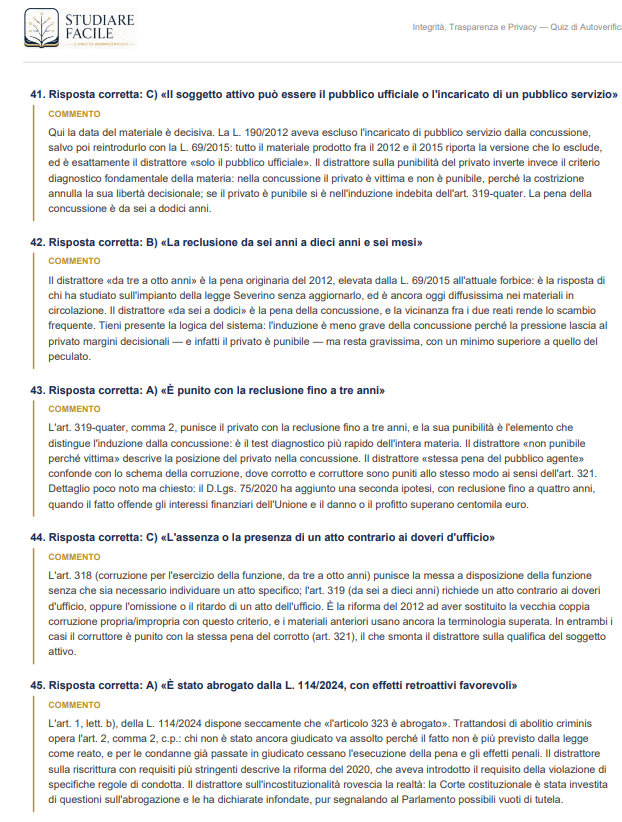 Soluzioni e spiegazioni